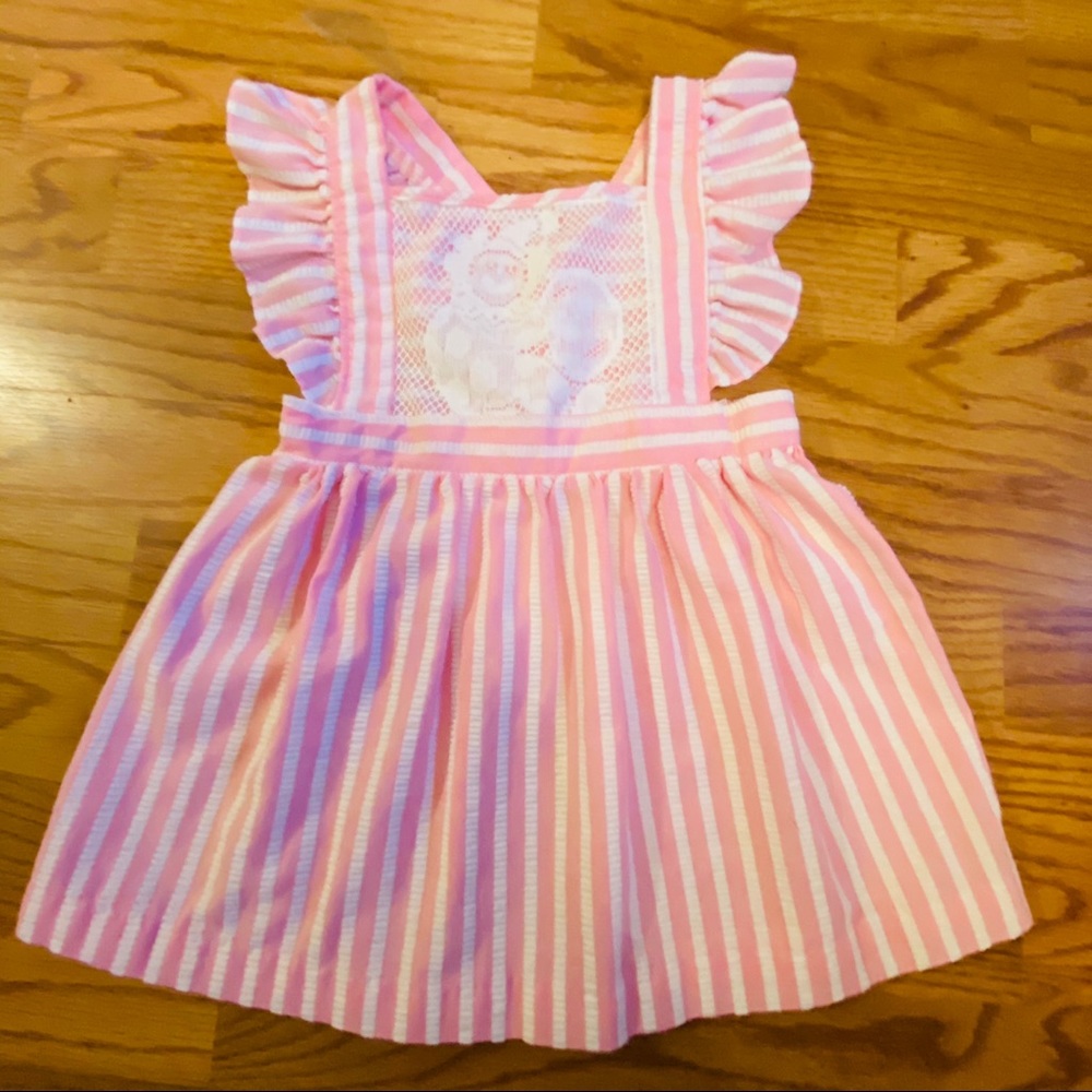 Vintage Flutter Sleeve Pinafore